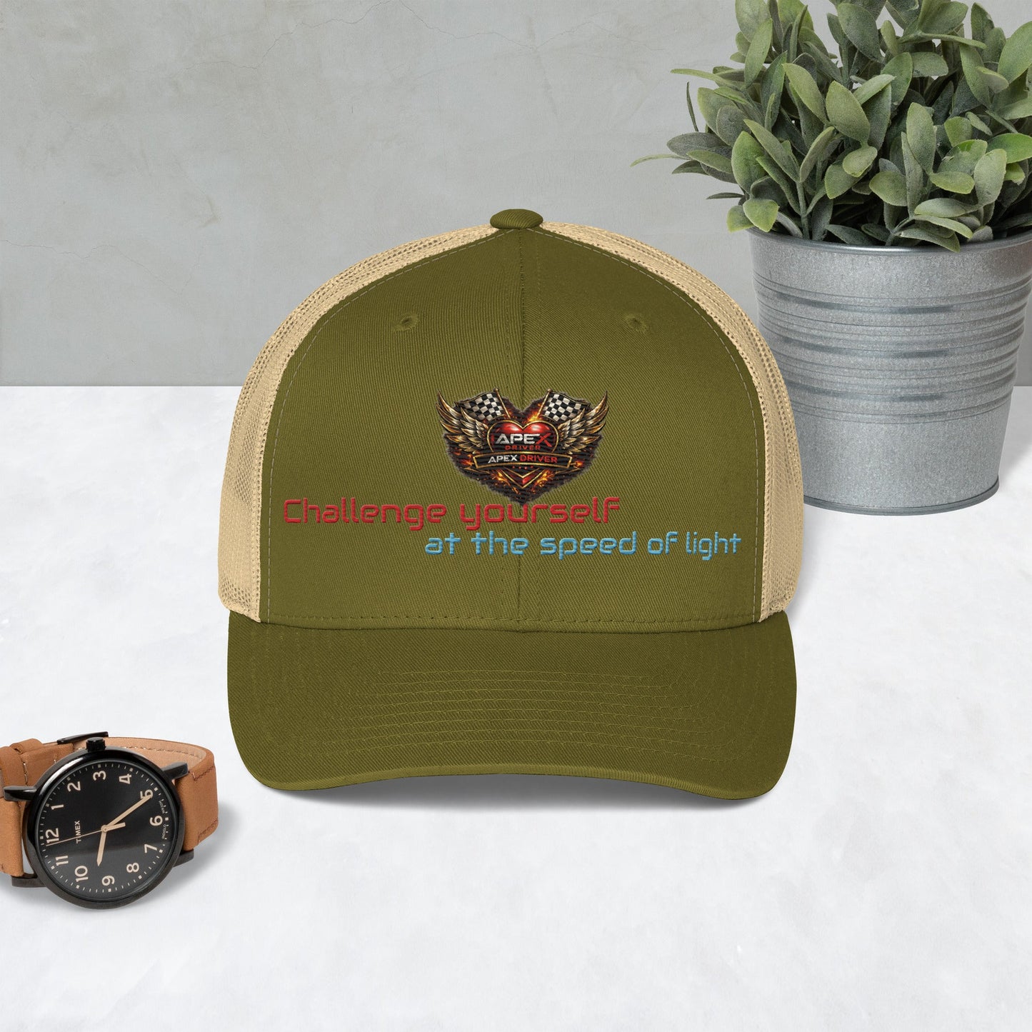 Casquette Trucker Apex driver - ApexDriveEMBROIDERYApexDrive