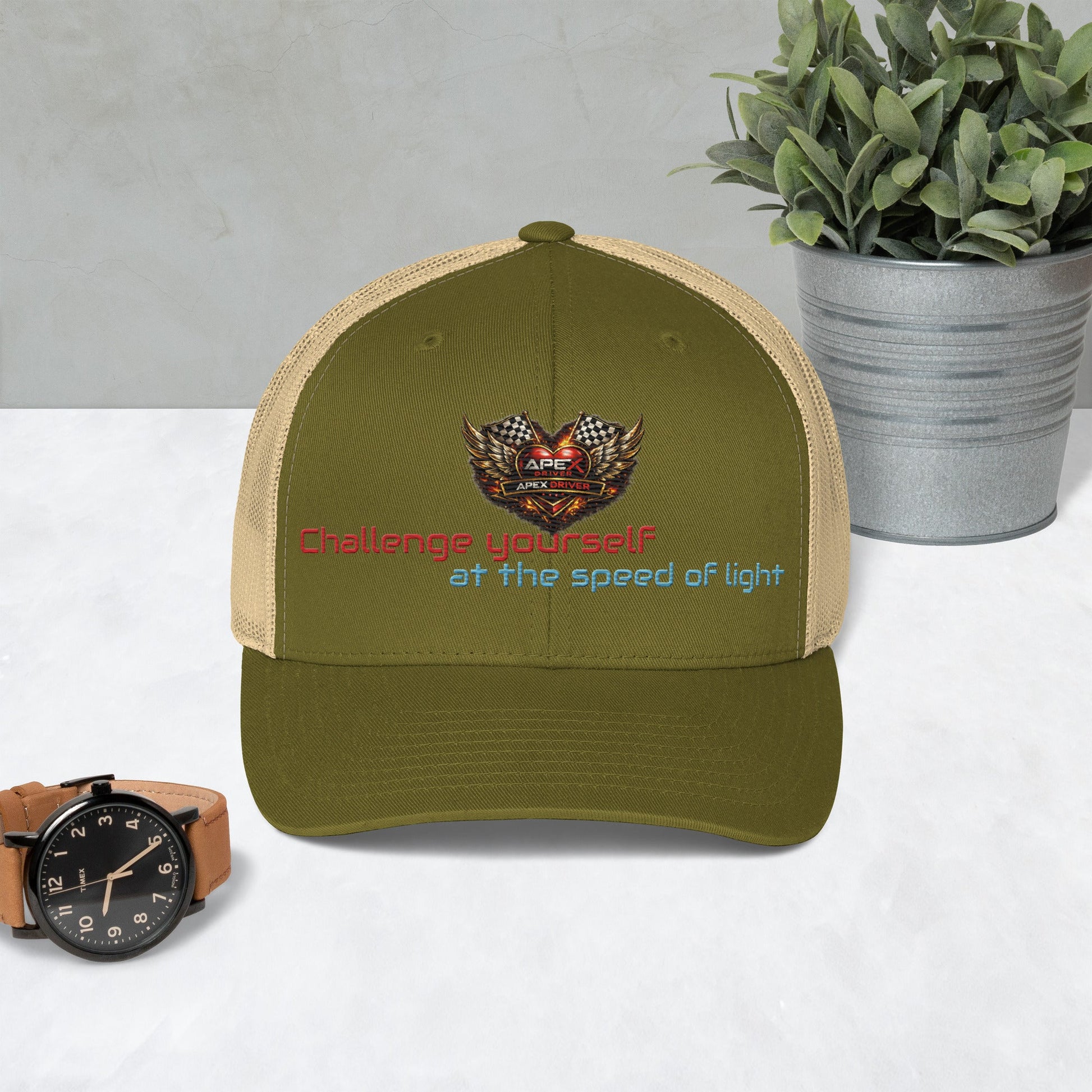 Casquette Trucker Apex driver - ApexDriveEMBROIDERYApexDrive