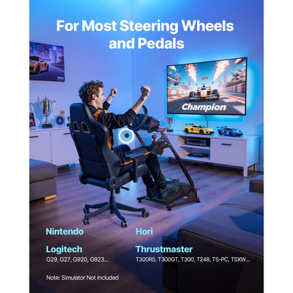 Foldable Sim Racing Wheel Stand Compatible with Logitech and Thrustmaster - Apex DriverAccessoire de sim-racingApex Driver