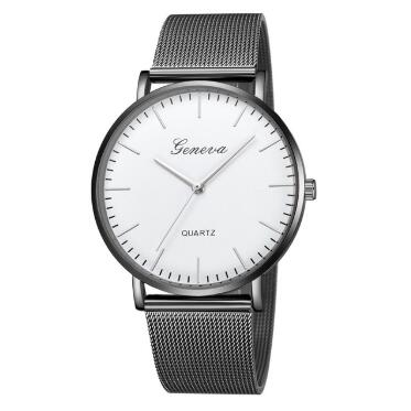 Fashion Casual Watches Womens Men GENEVA Womens Classic Quartz Stainless Steel Wrist Watch Bracelet Watches - Apex DriverWatchApexDrive