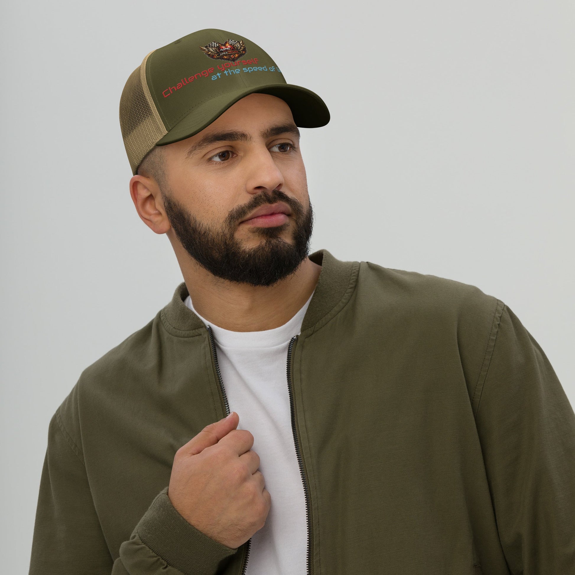Casquette Trucker Apex driver - ApexDriveEMBROIDERYApexDrive