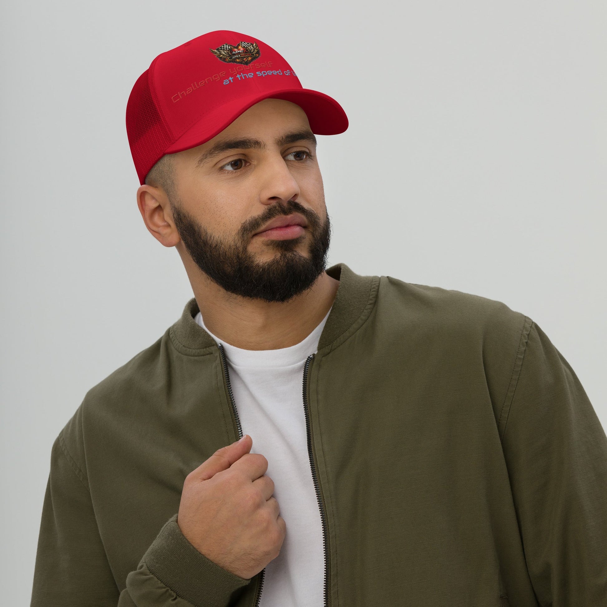 Casquette Trucker Apex driver - ApexDriveEMBROIDERYApexDrive