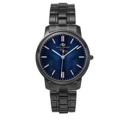 Apex Driver Midnight Unisex Quartz Watch - Apex DriverSteel Strap WatchesJetPrint Fulfillment