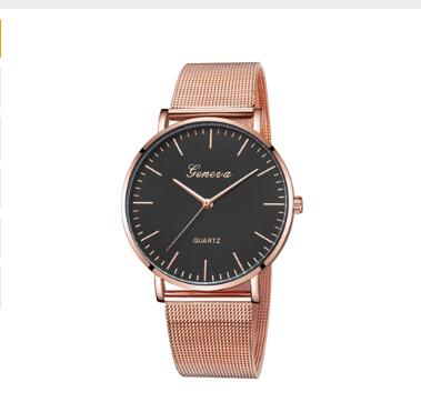 Fashion Casual Watches Womens Men GENEVA Womens Classic Quartz Stainless Steel Wrist Watch Bracelet Watches - Apex DriverWatchApexDrive
