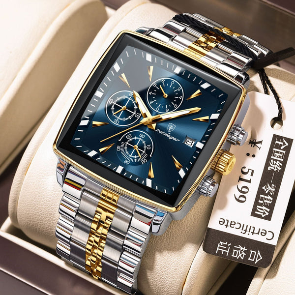 Square Men's Watch Multifunctional Business Quartz - Apex DriverWatchApexDrive