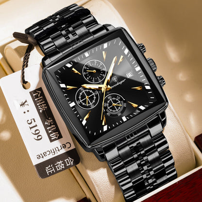Square Men's Watch Multifunctional Business Quartz - Apex DriverWatchApexDrive