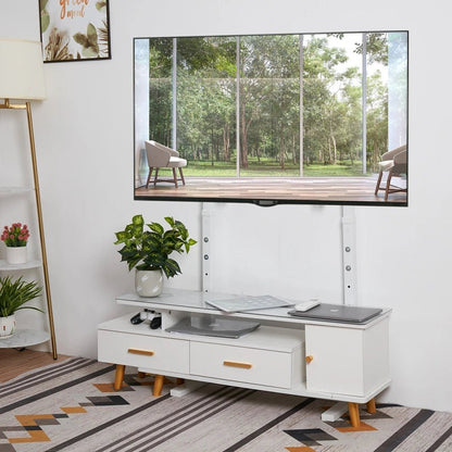 Unho Height-Adjustable Mobile TV Stand for 32–85 Inch LED/LCD Screens No Wall Drilling, TV & Gaming Monitor Support, VESA 600 × 400 mm, Maximum Load 40 kg / 88 lbs - Apex DriverAccessoire de sim-racingApex Driver
