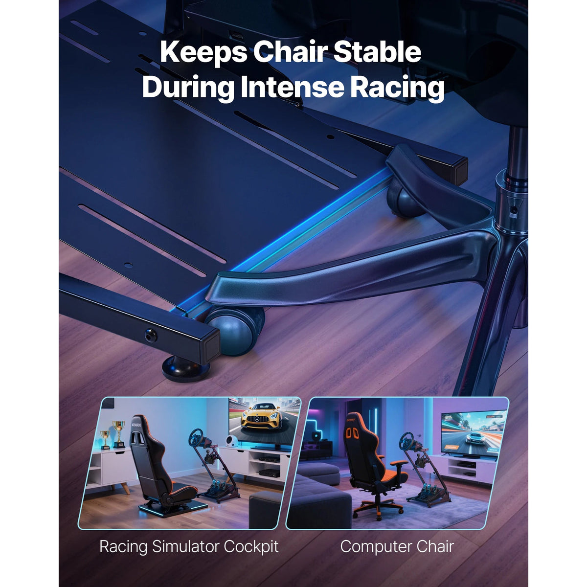 Foldable Sim Racing Wheel Stand Compatible with Logitech and Thrustmaster - Apex DriverAccessoire de sim-racingApex Driver