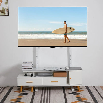 Unho Height-Adjustable Mobile TV Stand for 32–85 Inch LED/LCD Screens No Wall Drilling, TV & Gaming Monitor Support, VESA 600 × 400 mm, Maximum Load 40 kg / 88 lbs - Apex DriverAccessoire de sim-racingApex Driver