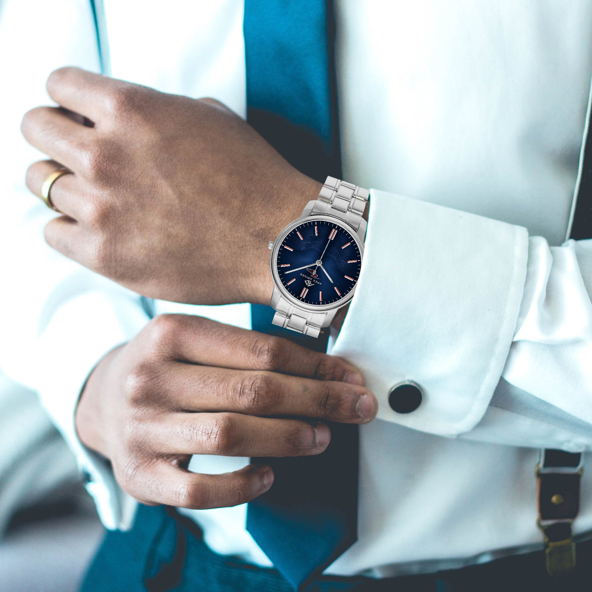 Apex Driver Midnight Unisex Quartz Watch - Apex DriverSteel Strap WatchesJetPrint Fulfillment