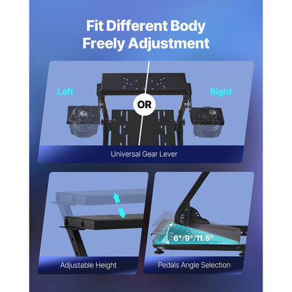 Foldable Sim Racing Wheel Stand Compatible with Logitech and Thrustmaster - Apex DriverAccessoire de sim-racingApex Driver