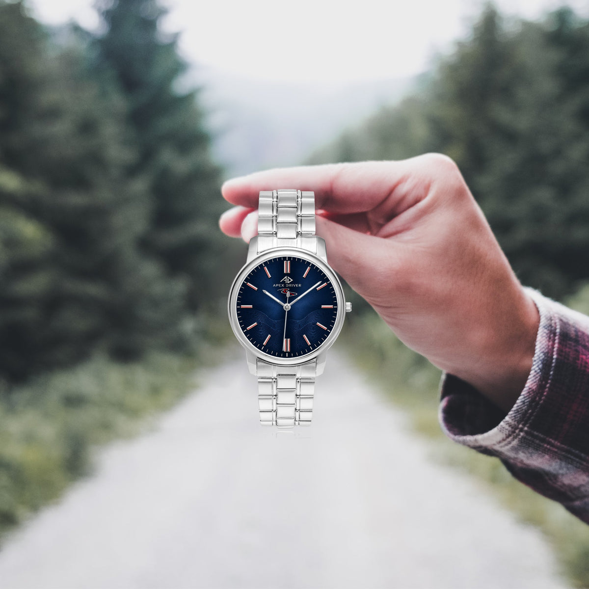 Apex Driver Midnight Unisex Quartz Watch - Apex DriverSteel Strap WatchesJetPrint Fulfillment