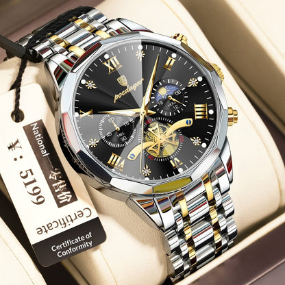 Waterproof Multifunctional Quartz Watch For Men - Apex DriverWatchApexDrive