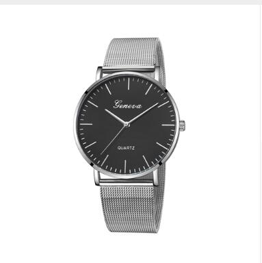 Fashion Casual Watches Womens Men GENEVA Womens Classic Quartz Stainless Steel Wrist Watch Bracelet Watches - Apex DriverWatchApexDrive