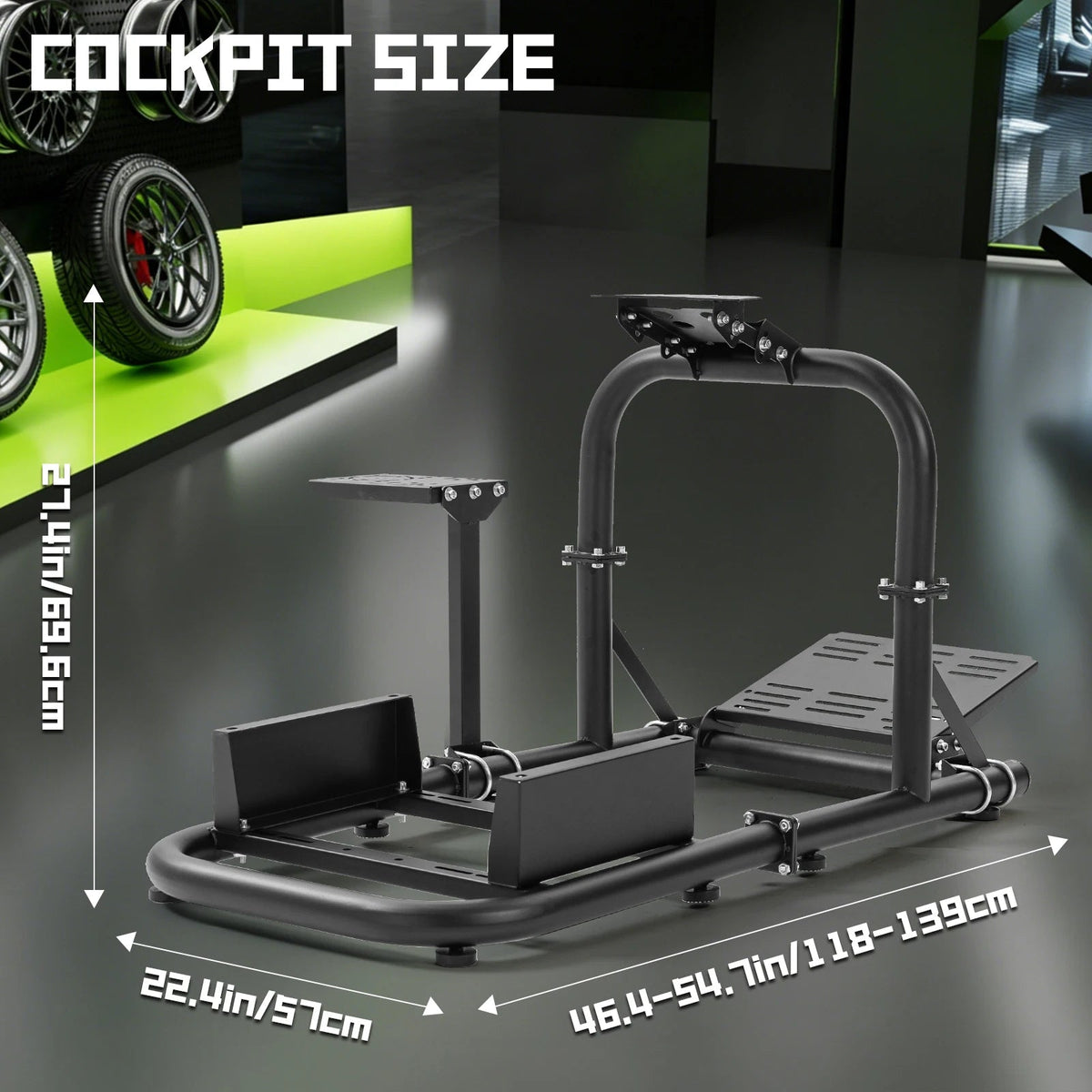 Minneer Adjustable Sim Racing Cockpit – Compatible with Logitech G29, G920, G923, Fanatec & Thrustmaster (Not include electronic devices) - Apex DriverAccessoire de sim-racingApex Driver