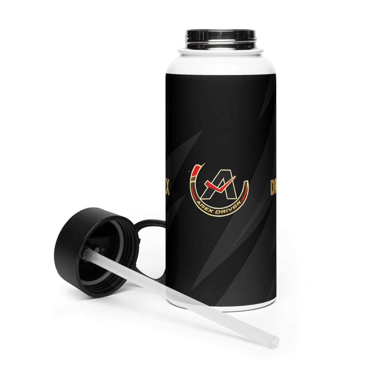 Stainless steel water bottle with a straw lid - ApexDriveMUGApexDrive