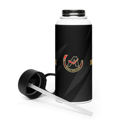 Stainless steel water bottle with a straw lid - ApexDriveMUGApexDrive