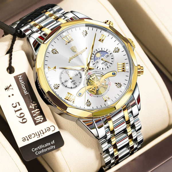 Waterproof Multifunctional Quartz Watch For Men - Apex DriverWatchApexDrive