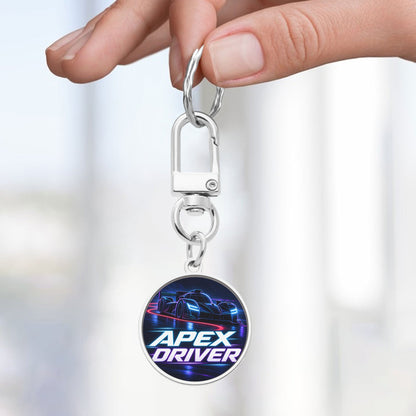 Apex Driver Neon Racing Keychain - Apex DriverKeychainJetPrint Fulfillment