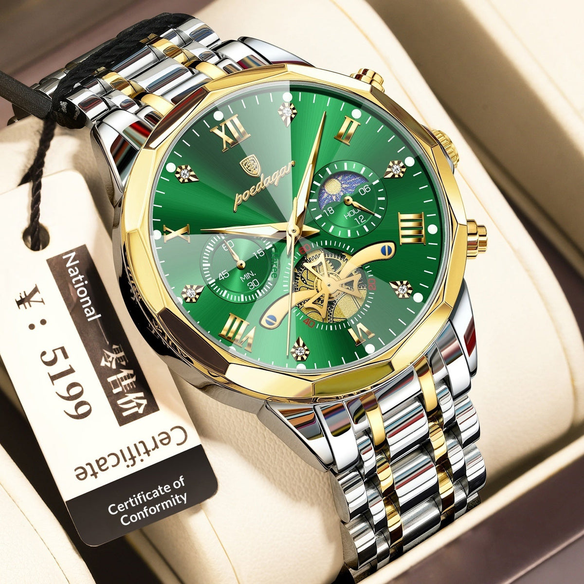 Waterproof Multifunctional Quartz Watch For Men - Apex DriverWatchApexDrive