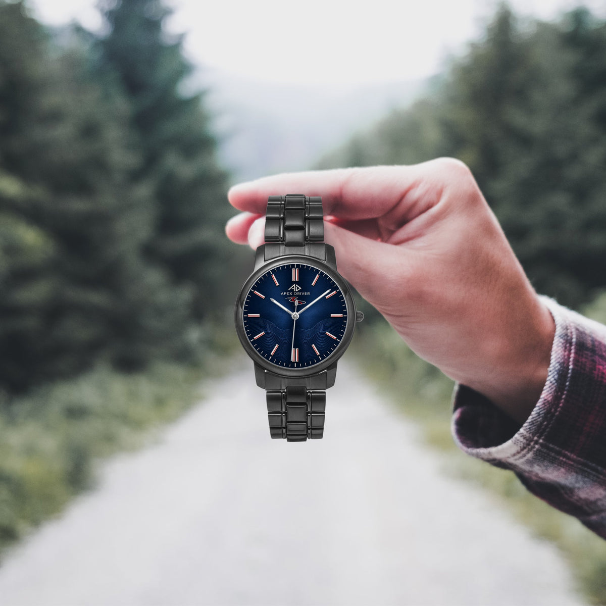 Apex Driver Midnight Unisex Quartz Watch - Apex DriverSteel Strap WatchesJetPrint Fulfillment