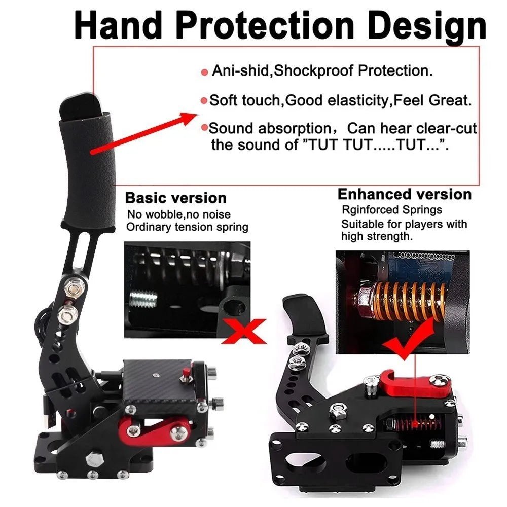 Handbrake PS4/PS5 Only Support Logitech G29 T300, XBOX1 XSS XSX Support G920, PC Universal SIM Racing Dirt Rally Horizon Games - Apex DriverAccessoire de sim-racingApex Driver