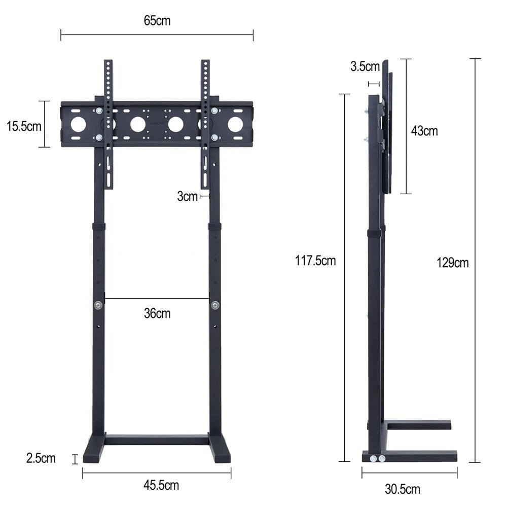 Unho Height-Adjustable Mobile TV Stand for 32–85 Inch LED/LCD Screens No Wall Drilling, TV & Gaming Monitor Support, VESA 600 × 400 mm, Maximum Load 40 kg / 88 lbs - Apex DriverAccessoire de sim-racingApex Driver