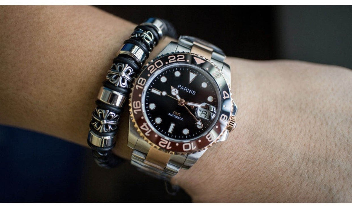 Apex GMT Parnis Automatic Watch - Apex DriverWatchApex Driver