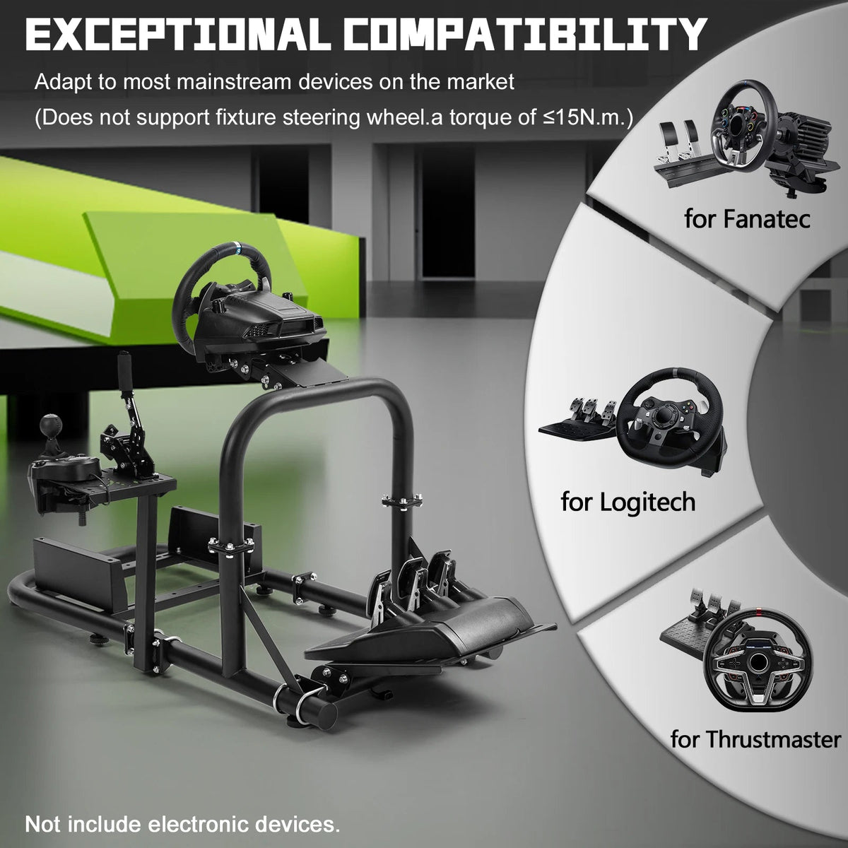 Minneer Adjustable Sim Racing Cockpit – Compatible with Logitech G29, G920, G923, Fanatec & Thrustmaster (Not include electronic devices) - Apex DriverAccessoire de sim-racingApex Driver