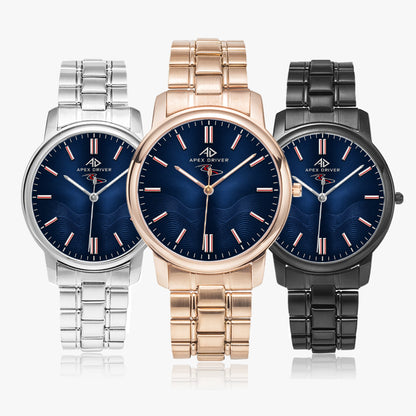 Apex Driver Midnight Unisex Quartz Watch - Apex DriverSteel Strap WatchesJetPrint Fulfillment