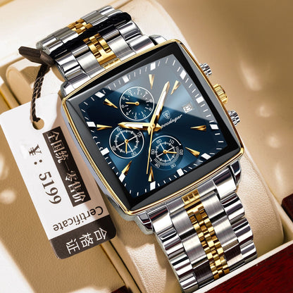 Square Men's Watch Multifunctional Business Quartz - Apex DriverWatchApexDrive